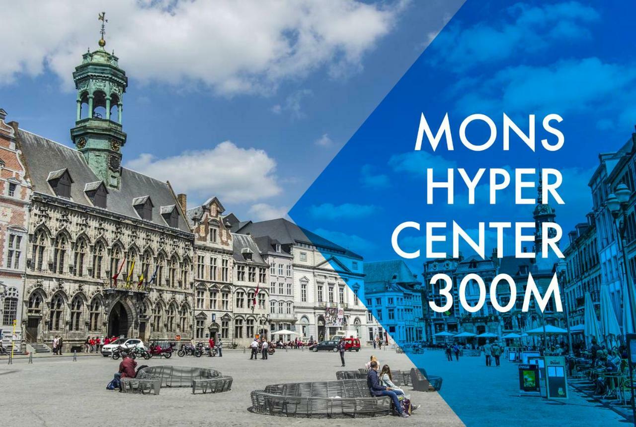 Luxury Apart' Mons City Center With Terrace Leilighet Eksteriør bilde