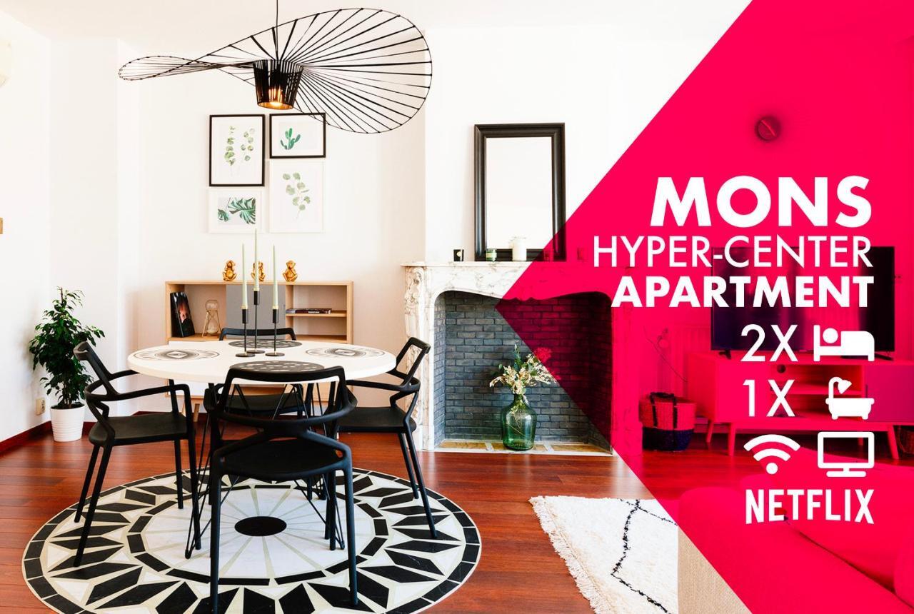 Luxury Apart' Mons City Center With Terrace Leilighet Eksteriør bilde